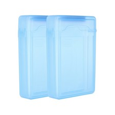 6.5" x 4.5" Hard Drive Disk Case, 2Pcs Plastic Hard Disk Storage Case, Blue