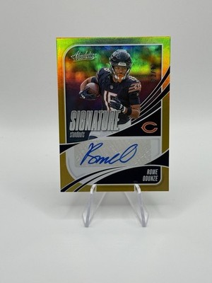 2025 Panini Absolute Rome Odunze Gold Standouts Auto /10 #SS-ROE
