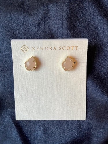 New Kendra Scott Tessa Silver Stud Earrings In Turquoise