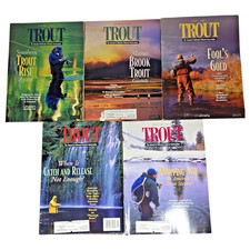 Trout Magazine 5 Coldwater Fly Fishing Conservation Five Back Issues 1997 1998