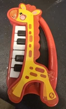 Fisher Price My First Real Piano Toy Musical Giraffe Carry Handle B2