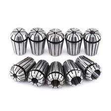 Walfront ER20 CNC Collet Set 10pcs Spring Steel 3mm to 1/2"
