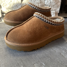 UGG Tasman Women  s Slippers sz 6 in Chestnut 5955 Cozy, VERY NICE Clean EUC