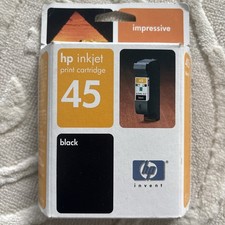 New HP45 Inkjet Print Cartridge 45 Black Ink 51645a