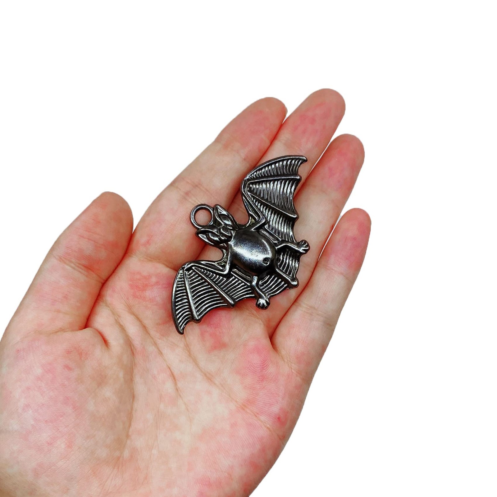 Set of 12 Bats Shower Curtain Hooks Rings Halloween Party Supplies Black-bat