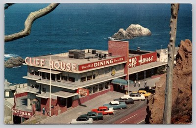 Whitney's Cliff House Sky Tram San Francisco California Postcard