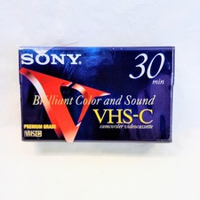 Sony TC-30VHGF Premium Grade VHS-C Camcorder Videocassette 30 min