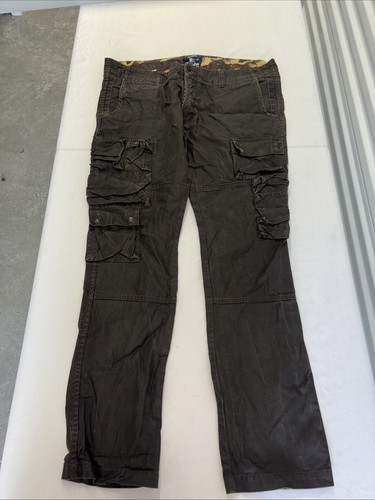 Japan PRPS GOODS CO Jeans Men’s Sz 40 Black Paratrooper Cargo - Picture 1 of 7