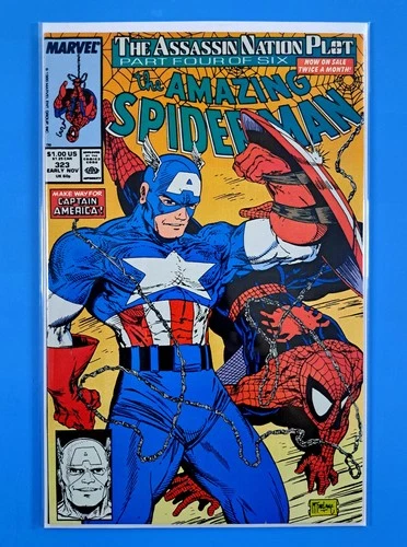 Amazing Spider-Man #323 Marvel (1989) Todd McFarlane Captain America NM/NM+🕷🔥