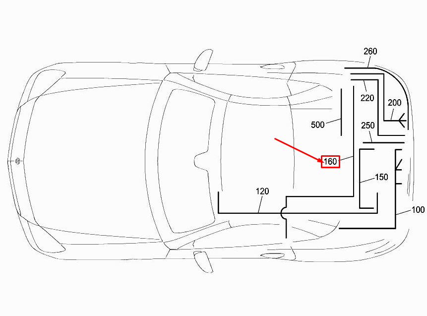MERCEDES-BENZ SLK R172 Kabelbaum für Dachsteuerung A1725406900