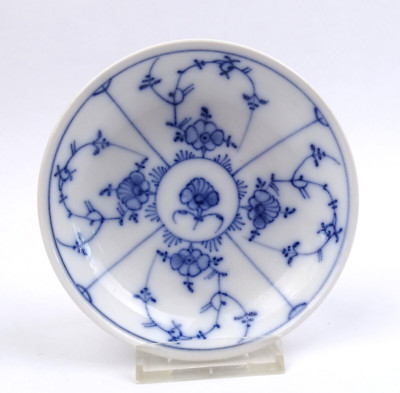 Wallendorf Porzellan Untertasse 13 cm für Koppchen Strohblume 1790 Blaumalerei