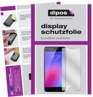 2X Schutzfolie FüR Meizu M6 Klar Displayschutzfolie Folie Display Schutz Dipos