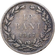 Romania - Charles I. - Coin - 10 Bani 1867 HEATON - Birmingham - CONDITION!
