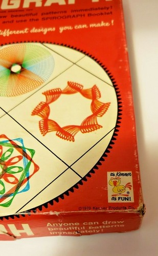 KENNER'S 1970 SPIROGRAPH #401 GAME TOY--FULL SET--ORIGINAL BOX - Picture 5 of 10