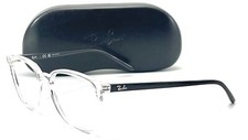 RAY BAN RB 7185 5943 CLEAR AUTHENTIC EYEGLASSES 52-18 145 W/CASE
