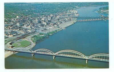 Davenport, Iowa, The Rock Island Centennial & Government Bridge (Daven IA 5