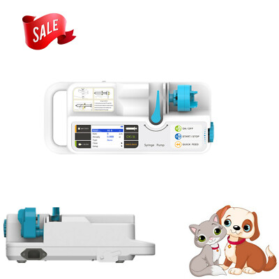 Medical Syringe Infusion Pump Standard IV Fluid Injection Control Alarm SP950VET