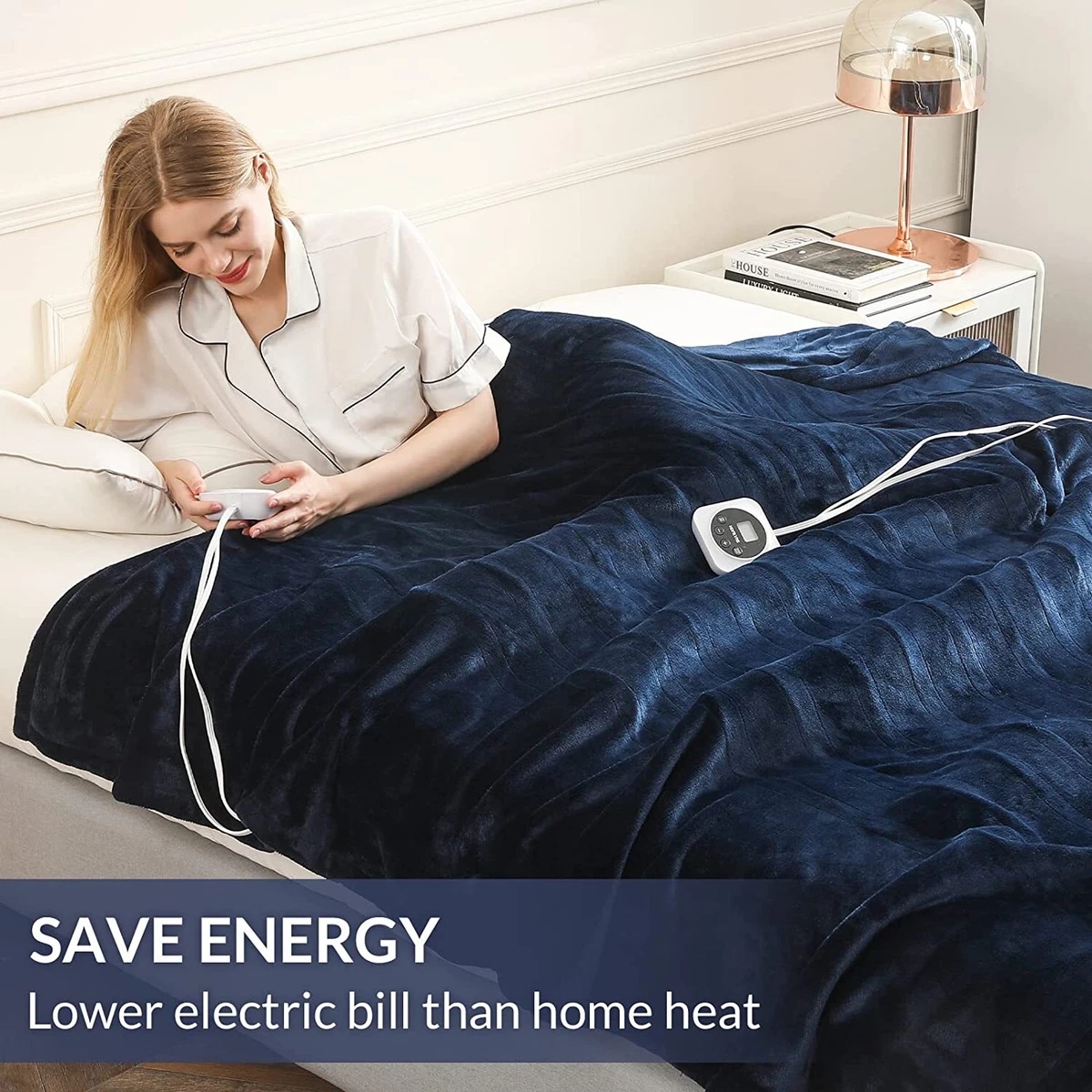 Electric Heated Blanket Queen Size Dual Control with 10 Heating Levels |  eBay
