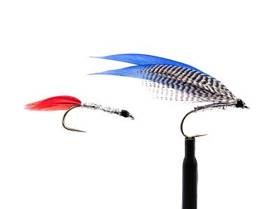 3 Blue Terror Tandem Sitzforelle/Lachs, Fliegenfischen Größen 6, 8, 10 