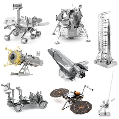 Raumfahrt Metall Modell Kit 3D Laser Cut Puzzle DIY Geschenk Werkzeuge senden