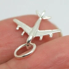 Kaedesigns New Sterling Silver Lightweight Plane Pendant / Charm - Free post