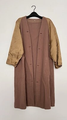 VTG BURBERRYS Detachable Wool Liner With Sleeves for Trench Coat Brown Medium
