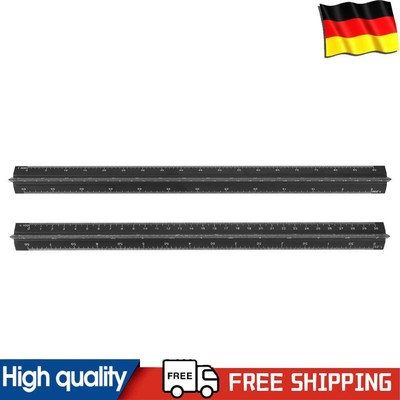 30cm Triangular Architect  Ruler Aluminum Scale Ruler for Drafting Tool