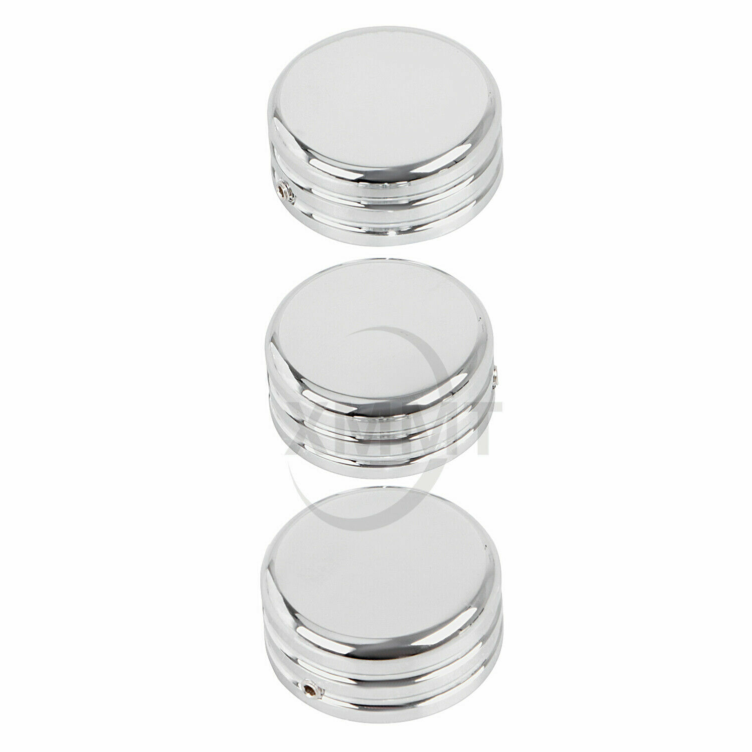 Chrome Upper Fork Stem Nut Covers For Harley Softail Deluxe FLSTN