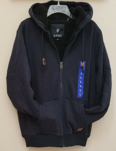 mens sherpa lined zip moletom com capuz