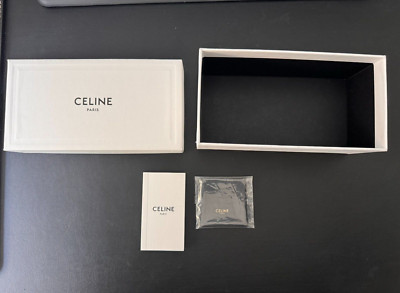 Authentic CELINE Paris Sunglasses Gift Box 7.5 X 4 X 3 + Cloth + Pamphlet