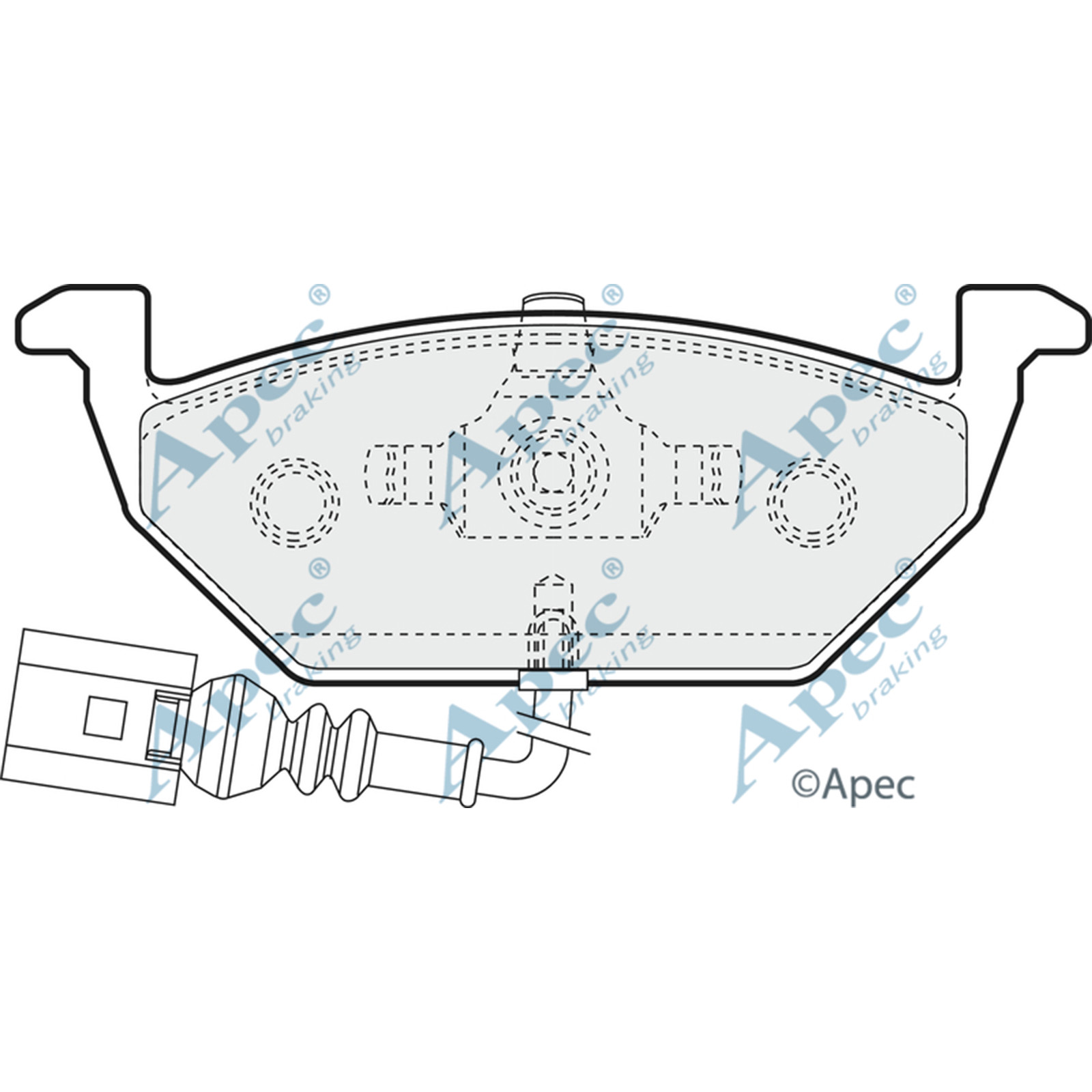 FOR VOLKSWAGEN VW CADDY III MK3 FRONT BRAKE PADS 1109