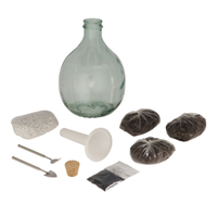 Esschert Diy Offenes Terrarium 3 L Set Glas Pflanzgefäß Pflanzenterrarium AGG92