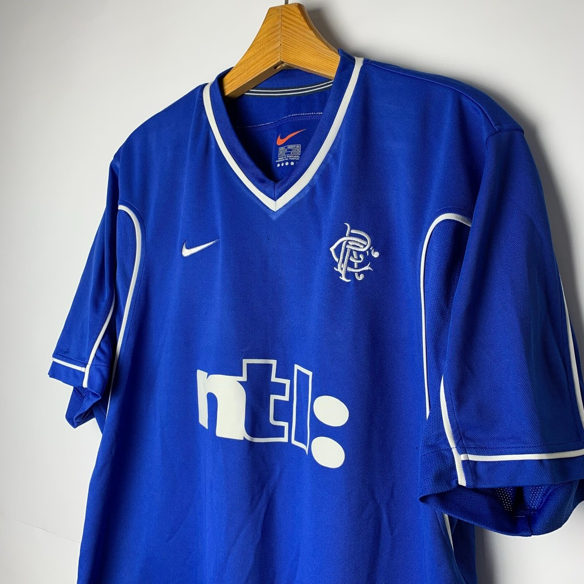 GLASGOW RANGERS 1999 2001 HOME FOOTBALL SHIRT SOCCER JERSEY NIKE