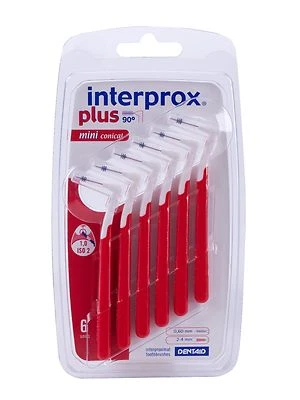 Interprox Plus Red 1.2mm Mini Conical Interdental Brush - Pack of 6 Brushes