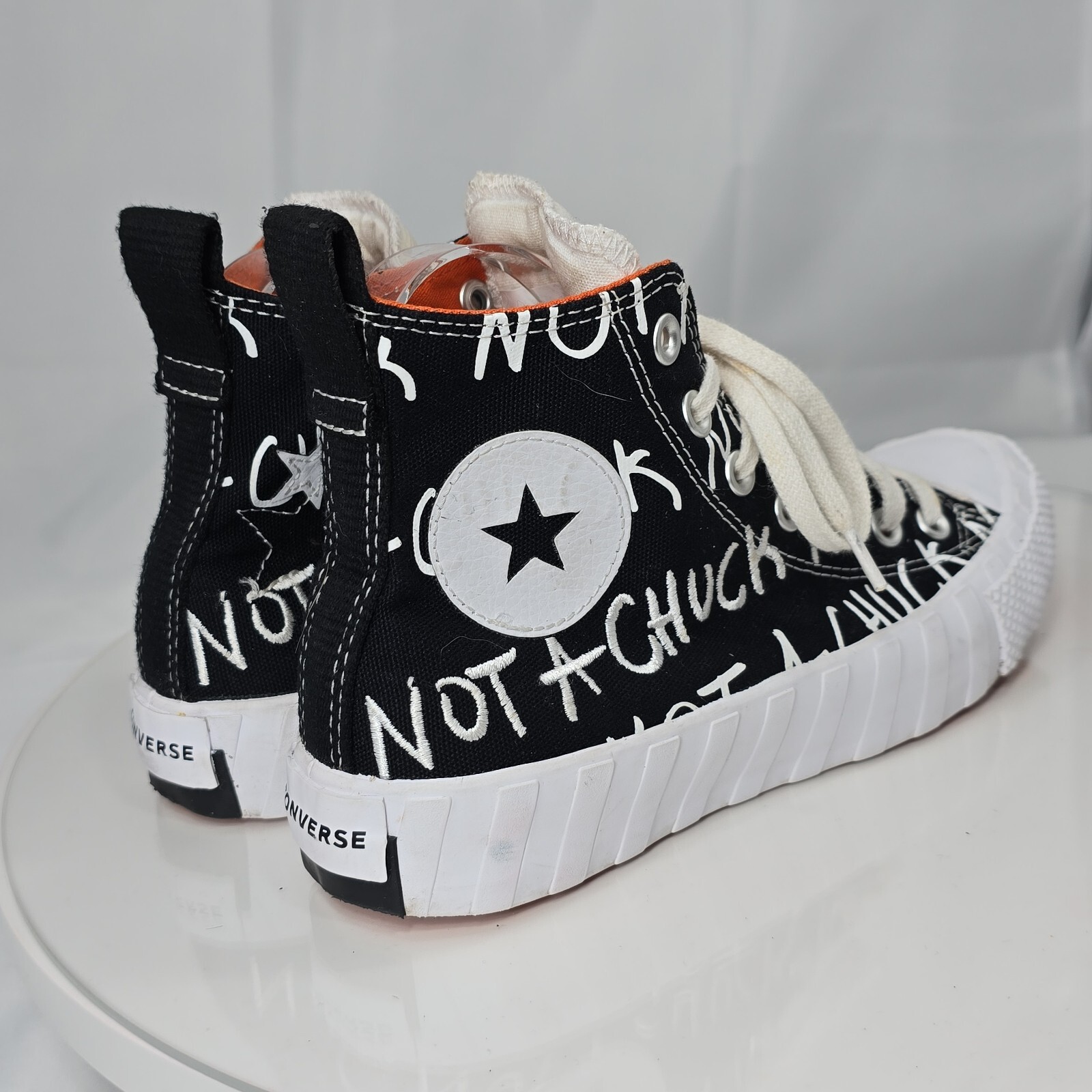 Converse All Star Not a Chuck Unt1t3ld Black Kid Shoes 266514C Size 5/ Women 7 thumbnail 9