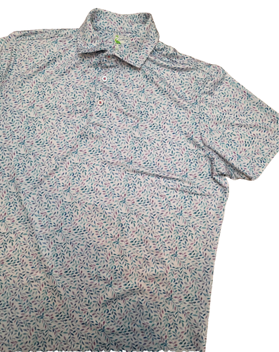 Patagonia 53139 All-over print short-sleeve hemp x organic cotton box shirt, men's M size Hemp navy blue type Vintage Second Hand