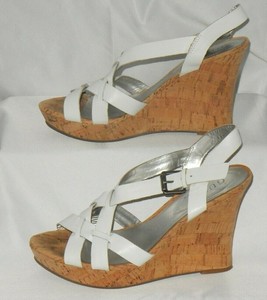 guess white sandals