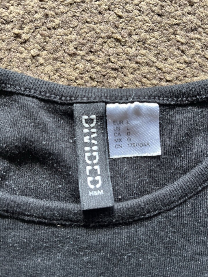 Ladies Short Top from H&M, ‘Live Blissful’ Size EUR Large eBay