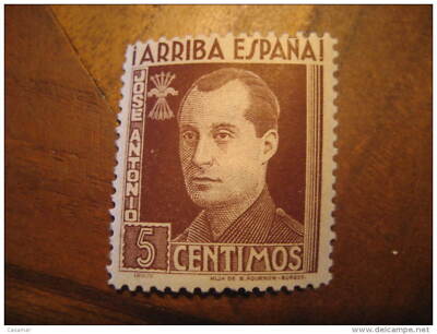 FALANGE Arriba Espa�a JOSE ANTONIO Poster Stamp Label Vignette Vi�eta Espa�a Gue