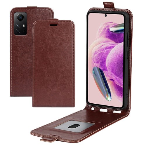 Leather Up & Down Flip Wallet Magnetic Vertical Phone Case For TCL OnePlus Moto - Picture 17 of 19