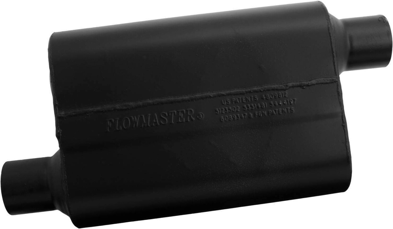 Flowmaster Super 44 Muffler – Aggressive Sound, 2.5 Offset In/Out, 409S Stainless Steel - View #11