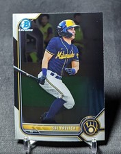 Sal Frelick 2022 Bowman Chrome Prospect Rookie Card #BCP-149 Milwaukee Brewers. rookie card picture