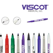 Viscot Surgical Skin Pen Pen Pen - Tattoo And Piercing Prep - 9 Color