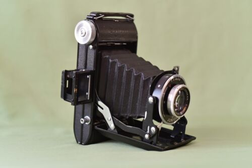 【Very Rare】1950's Belfoca Junior Belca Dresden folding camera Perfect Working - Picture 2 of 18
