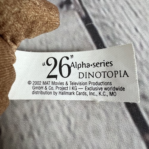 2002 Hallmark 26 Alpha Series Dinotopia #5 Eageron Brown Dinosaur Bean Plush Vtg - Picture 6 of 8