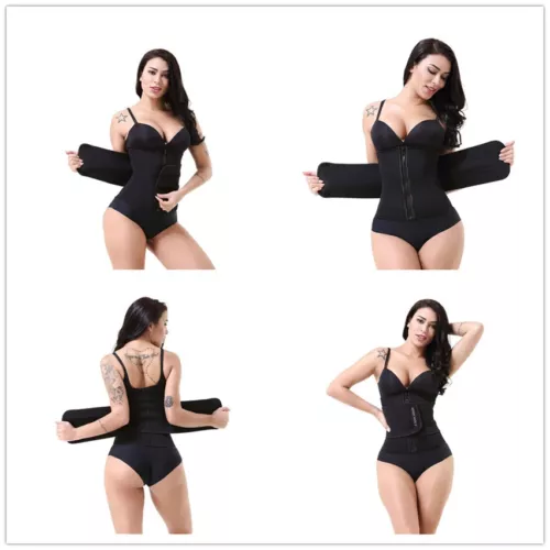 Women Waist Trainer Sauna Neoprene Sweat Belt Tummy Control Gym Yoga Body Shaper - Picture 4 of 14