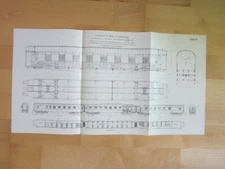 Design Express Railway Car Prof. A Borries Berlin 1902 Outline Large Format GLT27