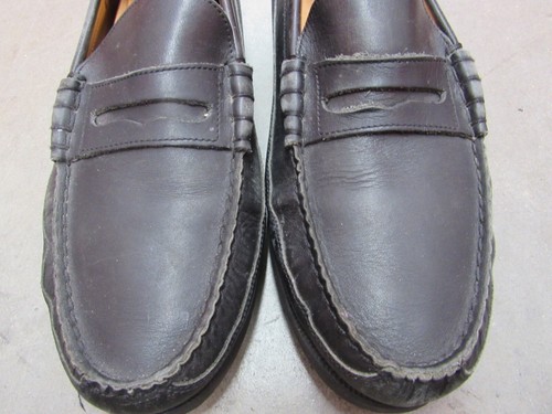 $ 375 Herrenschuhe - Mephisto Cap Vert schwarze Halbschuhe Größe 9 - neue Sohlen - Slipper