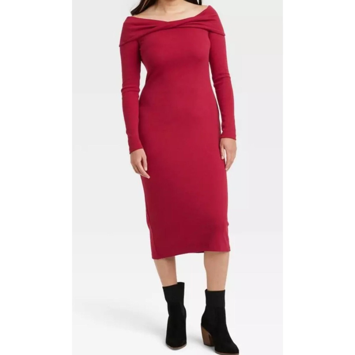 Universal Thread - Women's Long Sleeve Mide Bodycon Dress Universal Thread - Women's Long Sleeve Mide Bodycon Dress
