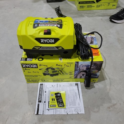 #ad RYOBI RY14AM12 1.8 GPM 1200 PSI Automotive High Flow Pressure Washer BROKEN $59.99